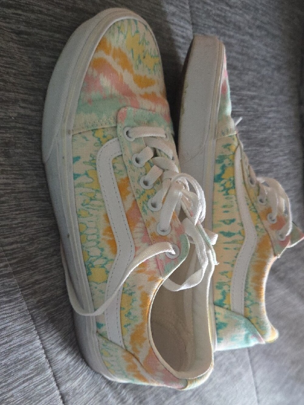 Vans Ward Pyschodelic Pastel Tie-Dye Low Tops Sz 9.5W - Picture 3 of 10